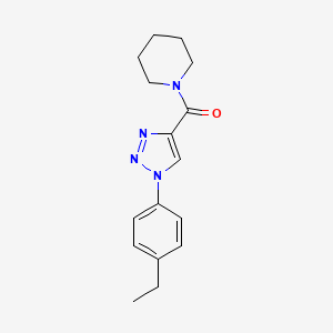 (1-(4-ethylphenyl)-1H-1,2,3-triazol-4-yl)(piperidin-1-yl)methanone