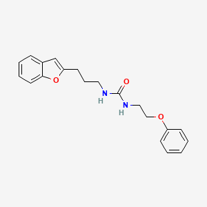 molecular formula C20H22N2O3 B2390271 1-(3-(Benzofuran-2-yl)propyl)-3-(2-phenoxyethyl)urea CAS No. 2034380-64-6