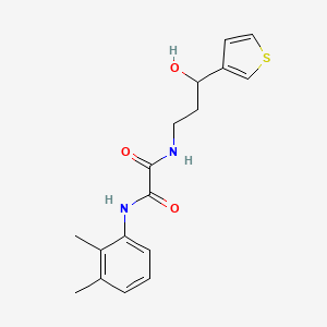molecular formula C17H20N2O3S B2390282 N1-(2,3-二甲苯基)-N2-(3-羟基-3-(噻吩-3-基)丙基)草酰胺 CAS No. 2034605-94-0