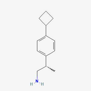(2S)-2-(4-Cyclobutylphenyl)propan-1-amine
