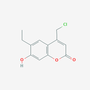 4-(chloromethyl)-6-ethyl-7-hydroxy-2H-chromen-2-one