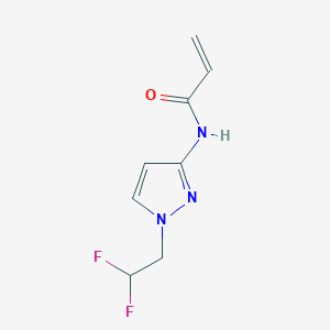 N-[1-(2,2-Difluoroethyl)pyrazol-3-yl]prop-2-enamide