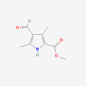 molecular formula C9H11NO3 B2390341 methyl 4-formyl-3,5-dimethyl-1H-pyrrole-2-carboxylate CAS No. 883291-18-7