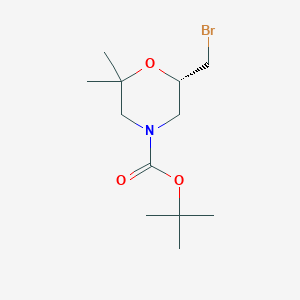tert-Butyl (S)-6-(bromomethyl)-2,2-dimethylmorpholine-4-carboxylate