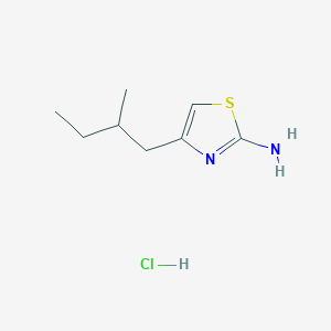 4-(2-Methylbutyl)-1,3-thiazol-2-amine;hydrochloride