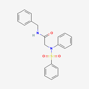 N-benzyl-2-[(phenylsulfonyl)anilino]acetamide
