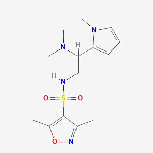 N-(2-(dimethylamino)-2-(1-methyl-1H-pyrrol-2-yl)ethyl)-3,5-dimethylisoxazole-4-sulfonamide