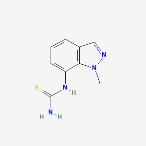 molecular formula C9H10N4S B2390372 N-(1-Methyl-1H-indazol-7-yl)thiourea CAS No. 41968-38-1