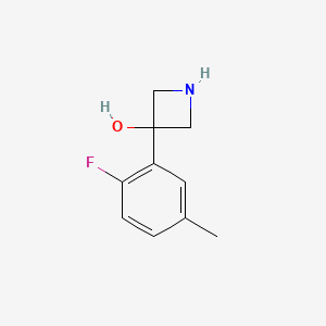 3-(2-Fluoro-5-methylphenyl)azetidin-3-ol