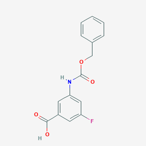 3-Fluoro-5-(phenylmethoxycarbonylamino)benzoic acid
