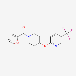 Furan-2-yl(4-((5-(trifluoromethyl)pyridin-2-yl)oxy)piperidin-1-yl)methanone