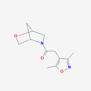 1-(2-Oxa-5-azabicyclo[2.2.1]heptan-5-yl)-2-(3,5-dimethylisoxazol-4-yl)ethanone