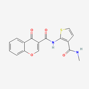 molecular formula C16H12N2O4S B2390428 N-(3-(methylcarbamoyl)thiophen-2-yl)-4-oxo-4H-chromene-3-carboxamide CAS No. 888413-38-5