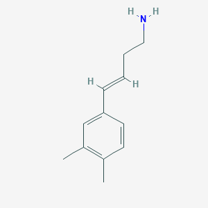 molecular formula C12H17N B2390434 (3E)-4-(3,4-dimethylphenyl)but-3-en-1-amine CAS No. 1181570-73-9