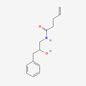 molecular formula C14H19NO2 B2390444 N-(2-hydroxy-3-phenylpropyl)pent-4-enamide CAS No. 1351613-04-1