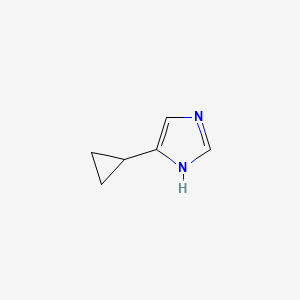molecular formula C6H8N2 B2390454 5-Cyclopropyl-1H-imidazole CAS No. 89830-98-8