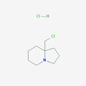 molecular formula C9H17Cl2N B2390461 8A-(氯甲基)八氢吲哚啉盐酸盐 CAS No. 2241130-91-4