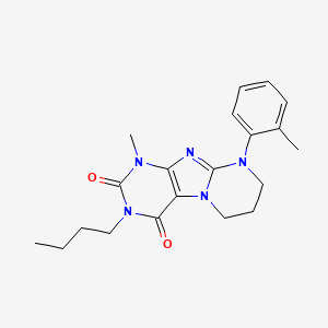 3-butyl-1-methyl-9-(2-methylphenyl)-7,8-dihydro-6H-purino[7,8-a]pyrimidine-2,4-dione