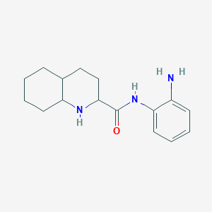 molecular formula C16H23N3O B2390470 N-(2-aminophenyl)-decahydroquinoline-2-carboxamide CAS No. 1251923-45-1