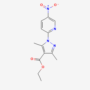 ethyl 3,5-dimethyl-1-(5-nitro-2-pyridinyl)-1H-pyrazole-4-carboxylate