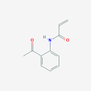 molecular formula C11H11NO2 B2390492 2-Propenamide, N-(2-acetylphenyl)- CAS No. 104373-96-8