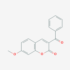 molecular formula C17H12O4 B023905 3-苯甲酰基-7-甲氧基香豆素 CAS No. 64267-12-5