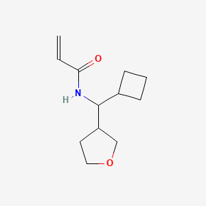 molecular formula C12H19NO2 B2390513 N-[Cyclobutyl(oxolan-3-yl)methyl]prop-2-enamide CAS No. 2153822-23-0