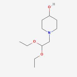 molecular formula C11H23NO3 B2390520 1-(2,2-Diethoxyethyl)piperidin-4-ol CAS No. 91249-91-1