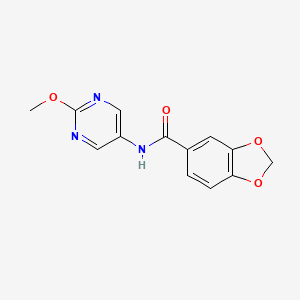 N-(2-methoxypyrimidin-5-yl)benzo[d][1,3]dioxole-5-carboxamide