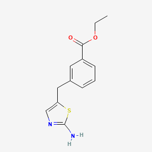 Ethyl 3-[(2-amino-1,3-thiazol-5-yl)methyl]benzoate