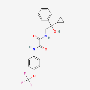 molecular formula C20H19F3N2O4 B2390526 N1-(2-cyclopropyl-2-hydroxy-2-phenylethyl)-N2-(4-(trifluoromethoxy)phenyl)oxalamide CAS No. 1421525-61-2