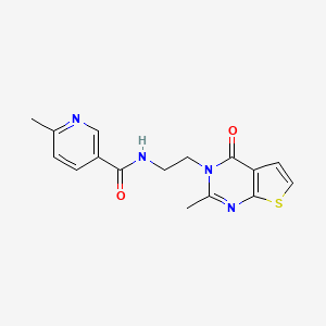 6-methyl-N-(2-(2-methyl-4-oxothieno[2,3-d]pyrimidin-3(4H)-yl)ethyl)nicotinamide