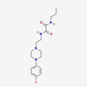 N1-(2-(4-(4-fluorophenyl)piperazin-1-yl)ethyl)-N2-propyloxalamide