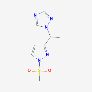 1-{1-[1-(methylsulfonyl)-1H-pyrazol-3-yl]ethyl}-1H-1,2,4-triazole