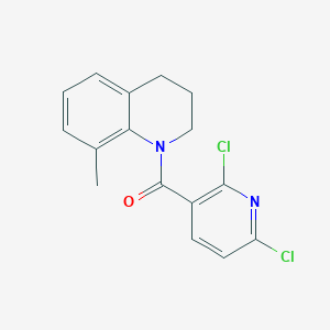 molecular formula C16H14Cl2N2O B2390581 1-(2,6-Dichloropyridine-3-carbonyl)-8-methyl-1,2,3,4-tetrahydroquinoline CAS No. 1375194-49-2