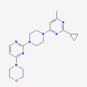 4-[2-[4-(2-Cyclopropyl-6-methylpyrimidin-4-yl)piperazin-1-yl]pyrimidin-4-yl]morpholine
