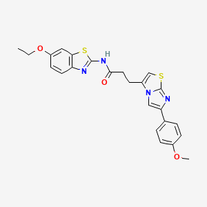 N-(6-ethoxybenzo[d]thiazol-2-yl)-3-(6-(4-methoxyphenyl)imidazo[2,1-b]thiazol-3-yl)propanamide