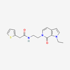 molecular formula C17H19N3O2S B2390620 N-(2-(1-乙基-7-氧代-1H-吡咯并[2,3-c]吡啶-6(7H)-基)乙基)-2-(噻吩-2-基)乙酰胺 CAS No. 2034559-68-5