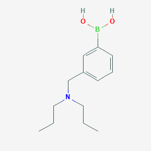 molecular formula C13H22BNO2 B2390648 (3-((Dipropylamino)methyl)phenyl)boronic acid CAS No. 1332503-87-3