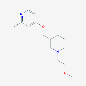 molecular formula C15H24N2O2 B2390670 4-[[1-(2-Methoxyethyl)piperidin-3-yl]methoxy]-2-methylpyridine CAS No. 2379984-30-0