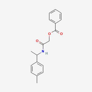 2-Oxo-2-((1-(p-tolyl)ethyl)amino)ethyl benzoate