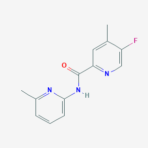 molecular formula C13H12FN3O B2390687 5-Fluoro-4-methyl-N-(6-methylpyridin-2-yl)pyridine-2-carboxamide CAS No. 2415601-10-2