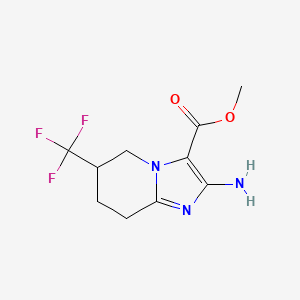 Methyl 2-amino-6-(trifluoromethyl)-5,6,7,8-tetrahydroimidazo[1,2-a]pyridine-3-carboxylate