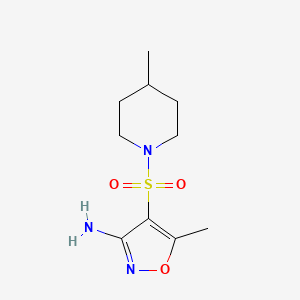 5-Methyl-4-((4-methylpiperidin-1-yl)sulfonyl)isoxazol-3-amine