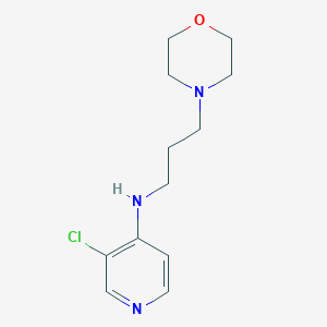 molecular formula C12H18ClN3O B2390702 3-chloro-N-(3-morpholinopropyl)pyridin-4-amine CAS No. 1511222-90-4