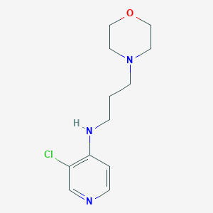 molecular formula C12H18ClN3O B2390702 3-氯-N-(3-吗啉基丙基)吡啶-4-胺 CAS No. 1511222-90-4