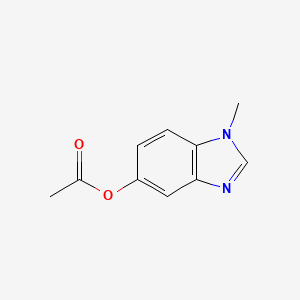 molecular formula C10H10N2O2 B2390718 1-methyl-1H-benzo[d]imidazol-5-yl acetate CAS No. 1396637-26-5