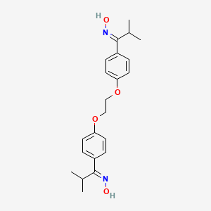 (E)-N-{1-[4-(2-{4-[(1E)-1-(hydroxyimino)-2-methylpropyl]phenoxy}ethoxy)phenyl]-2-methylpropylidene}hydroxylamine