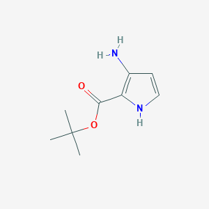molecular formula C9H14N2O2 B2390724 tert-Butyl 3-amino-1H-pyrrole-2-carboxylate CAS No. 2248298-08-8