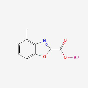 molecular formula C9H6KNO3 B2390729 4-甲基-1,3-苯并恶唑-2-羧酸钾 CAS No. 2445793-92-8